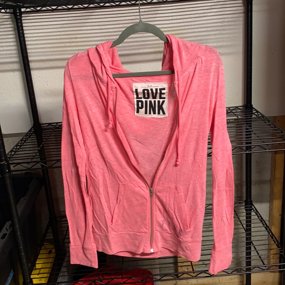 Pink zip up Victoria’s Secret